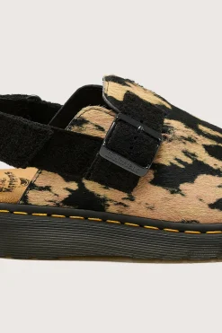 DR. MARTENS Jorge Ii Contrast Hair-On Mules For Women