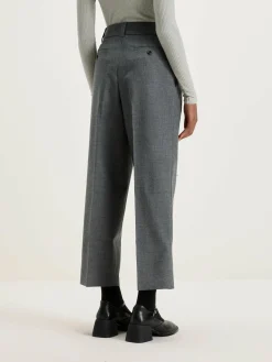 NICHOLSON & NICHOLSON Port Rechte Broek Van Wol