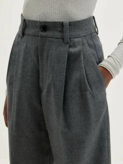 NICHOLSON & NICHOLSON Port Rechte Broek Van Wol