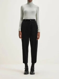 NICHOLSON & NICHOLSON Sand Boyfriend Corduroy Broek