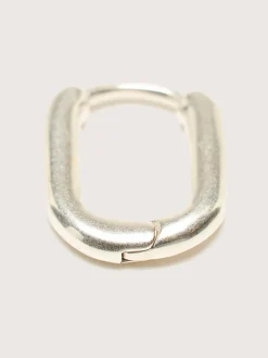 TEN Oblong Silver Oorbellen
