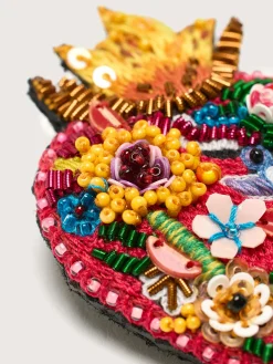 TROVELORE Flaming Heart Broche