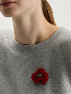 TROVELORE Red Poppy Broche